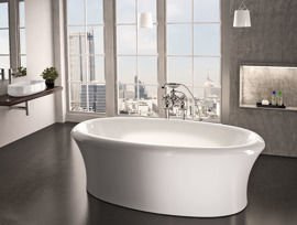 Wanna wolnostojąca 180 cm biały połysk Diadema