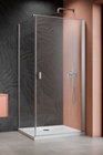 Kabina prysznicowa nikiel Radaway Nes Brushed Nickel 70x80 prawa