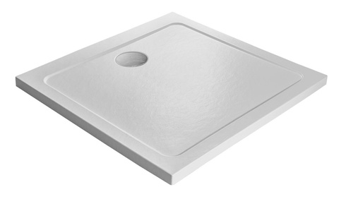 Brodzik kwadratowy 90x90 Radaway Doros C Stone biały