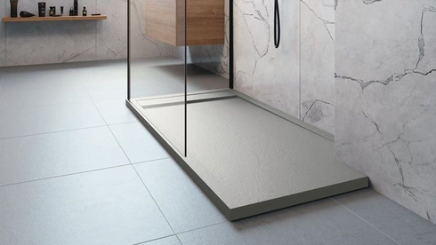 Radaway Teos F Cemento 160x80 Brodzik z konglomeratu HTF16080-74