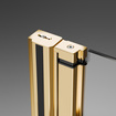 Kabina złota połysk składana Radaway Nes Gold KDD B 100x80