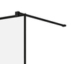 Szyba walk-in 70 czarna ramka Radaway Nes Black Walk-in II Frame