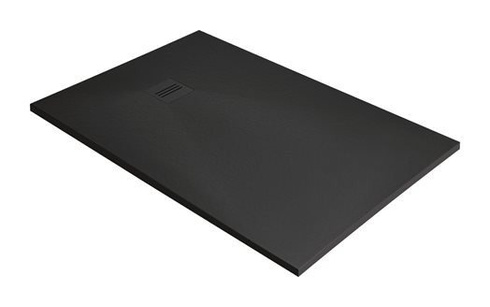 Brodzik czarny z konglomeratu Radaway Kyntos F 130x80 HKF13080-54