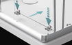 Drzwi wnękowe prysznicowe 115 Radaway Premium Plus DWJ   33306-01-01N 