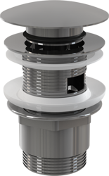 Spust umywalki click/clack 5/4" metalowy, duży korek A390