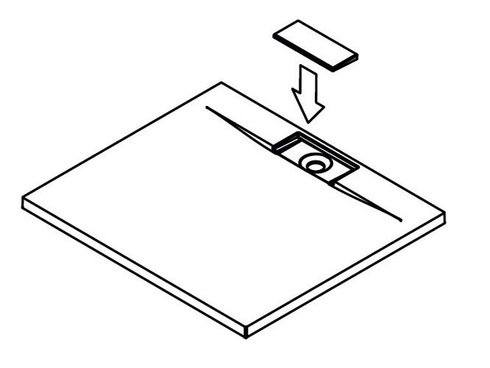 Brodziki z konglomeratu Radaway Giaros C 90x90 kwadratowy MKGC9090-03