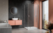 Kabina prysznicowa nikiel Radaway Nes Brushed Nickel 70x80 prawa