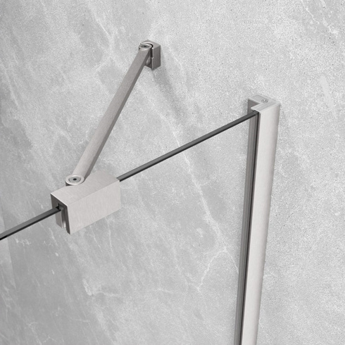 Drzwi prysznicowe nikiel Radaway Essenza Brushed Nickel DWJ 90 prawe