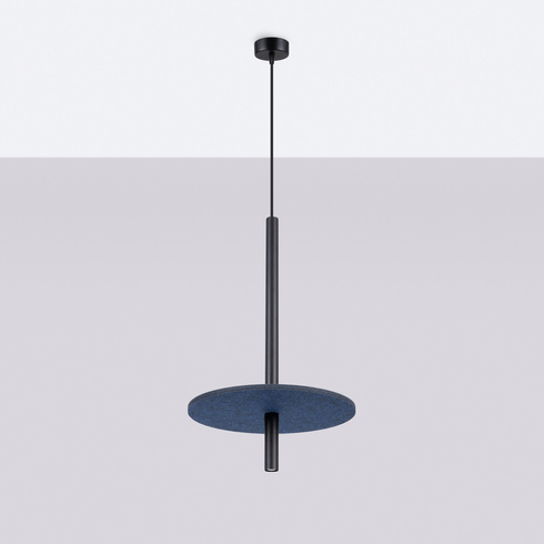 Lampa wisząca FELTRO 1 czarna/granatowa