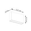 Plafon SOLE czarny LED