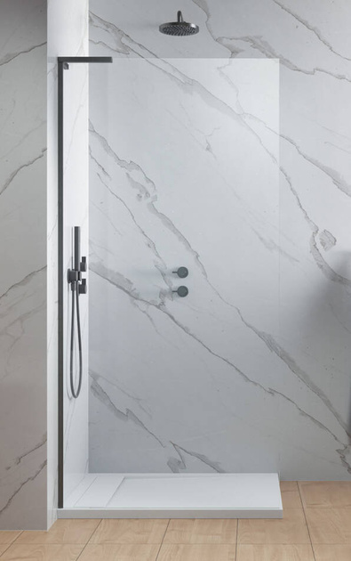 Kabina walk-in 95 Radaway Modo SL Brushed GunMetal II lewa