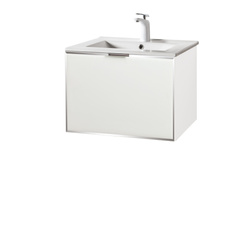 Szafka łazienkowa biała Sanitti Delta 60 front lustro srebrne