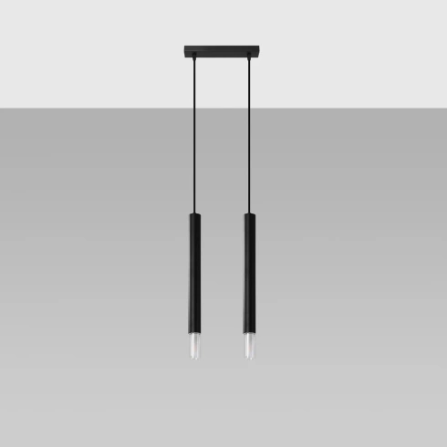 Lampa wisząca WEZYR 2 czarna