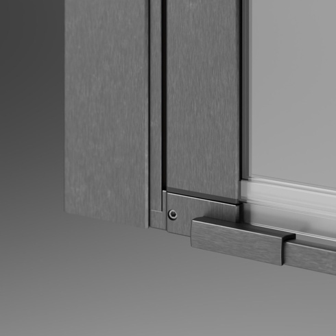 Drzwi szczotkowany gunmetal Radaway Nes Brushed GunMetal DWJ I 100 Prawe