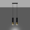 Lampa wisząca LOOPEZ 2 czarny/złoty