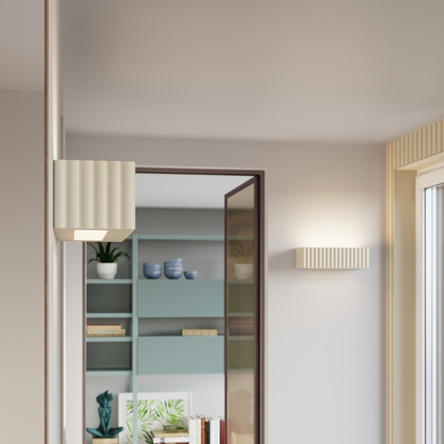 Kinkiet ceramiczny RIGATA beżowy