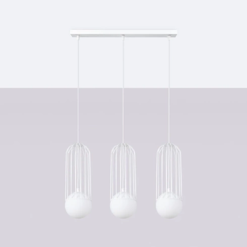 Lampa wisząca BRINA 3L biała