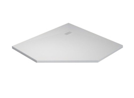 Brodzik pięciokątny konglomerat Radaway Kyntos PT biały 100x100