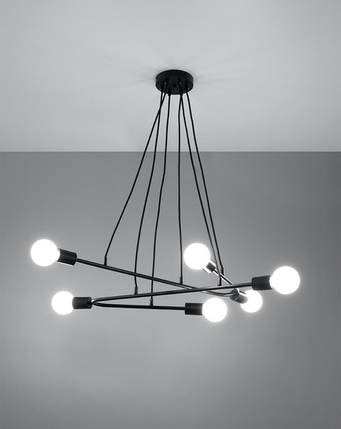 Lampa wisząca ASTRAL 6 czarna