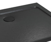 Brodzik 100x90 Radaway Doros D Stone czarny akrylowy SDRD1090-01-54S