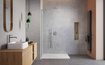 Kabina walk-in 105 nikiel Radaway Modo SL Brushed Nickel II lewa