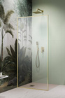 Kabina walk-in 75 Radaway Modo F SL Brushed Gold II z ramą lewa