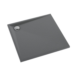 Brodzik kompozytowy Stabilsound Plus® Libra Anthracite Stone 80x80x3 cm, kwadratowy