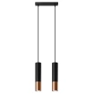 Lampa wisząca LOOPEZ 2 czarny/miedź