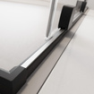 Drzwi prysznicowe czarne Radaway Furo Black DWJ 110 prawe przesuwne
