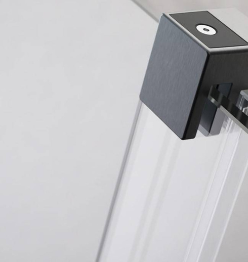 Drzwi prysznicowe 120 Radaway Furo Brushed GunMetal DWJ lewe