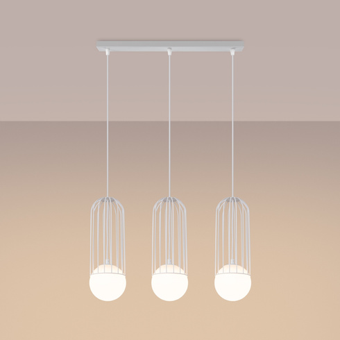 Lampa wisząca BRINA 3L biała