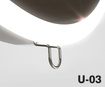 Lustro wysuwane Miior Moon 80 Black z oświetleniem LED 302801