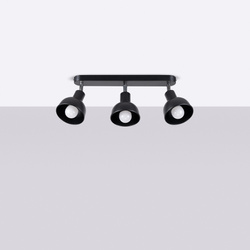 Plafon ELBA 3 czarny