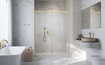 Drzwi prysznicowe złote szczotkowane Idea Brushed Gold DWD 160