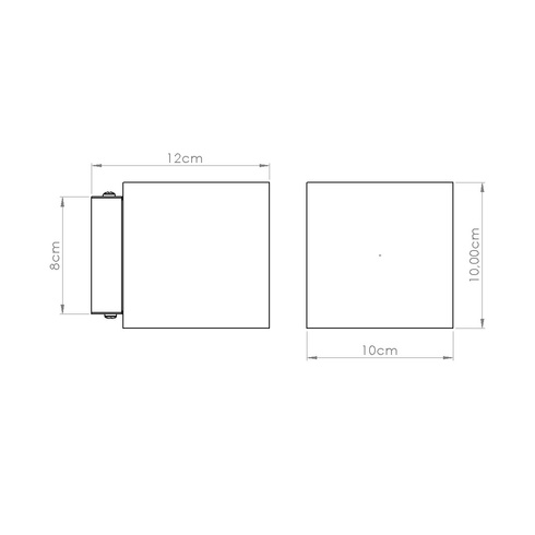 Kinkiet QUAD beton beżowy