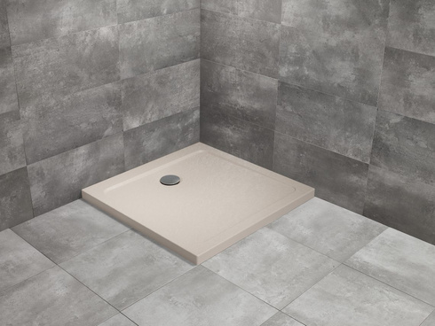 Brodzik kwadratowy 100x100 Radaway Doros C Stone kaszmirowy