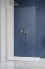 Prysznic walk-in 150 Radaway Modo New Brushed Gold II złoty szczotkowany