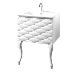 Szafka pod umywalkę  z 2 nóżkami Sanitti Lira 60 z kryształkami