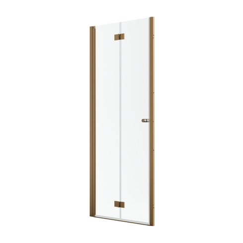 Drzwi miedź szczotkowana Radaway Nes Brushed Copper DWB 90 Lewe