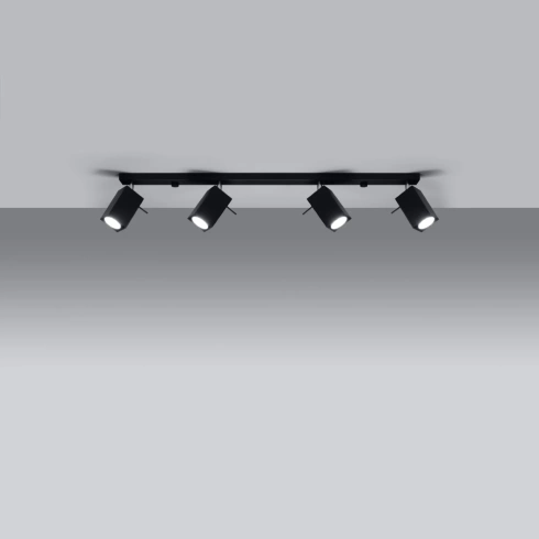 Plafon MERIDA 4L czarny