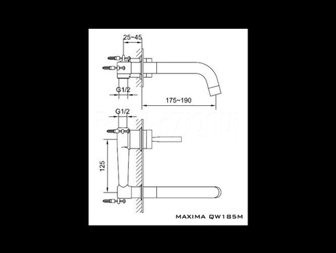 Bateria umywalkowa Kohlman Maxima QW185M