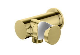 Uchwyt słuchawkowy z przyłączem wody Kohlman Experience BRUSHED GOLD QW004AEGDB