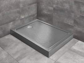 Brodzik 120x70 akrylowy Radaway Doros F Compact Stone antracytowy 