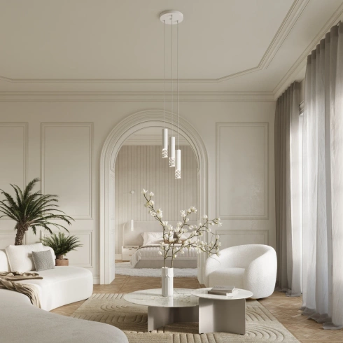 Lampa wisząca LIRO 3P biały