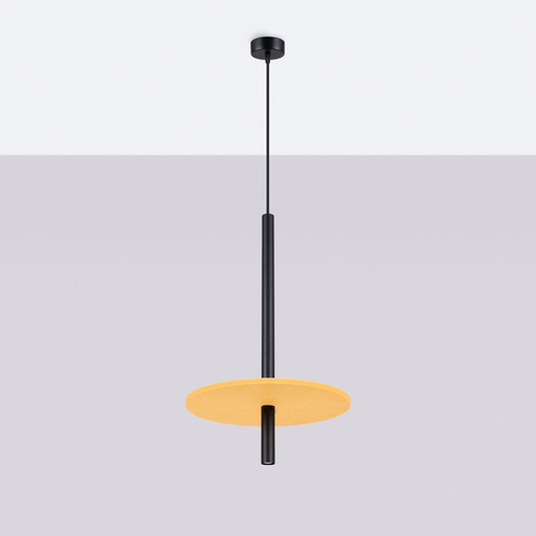 Lampa wisząca FELTRO 1 czarna/żółta