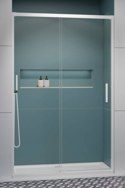 Drzwi prysznicowe 110 Radaway Idea White DWJ białe 387015-04-01L