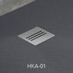 Brodzik z konglomeratu Radaway Kyntos F 100x90 antracytowy HKF10090-64