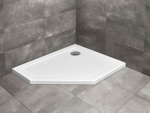 Brodzik pięciokątny Radaway Doros Plus PT E 100x90 Prawy z wypełnieniem