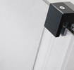 Drzwi prysznicowe czarne Radaway Furo Black DWJ 140 lewe przesuwne