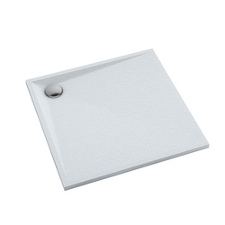 Brodzik kompozytowy Stabilsound Plus® Libra White Stone 80x80x3 cm, kwadratowy